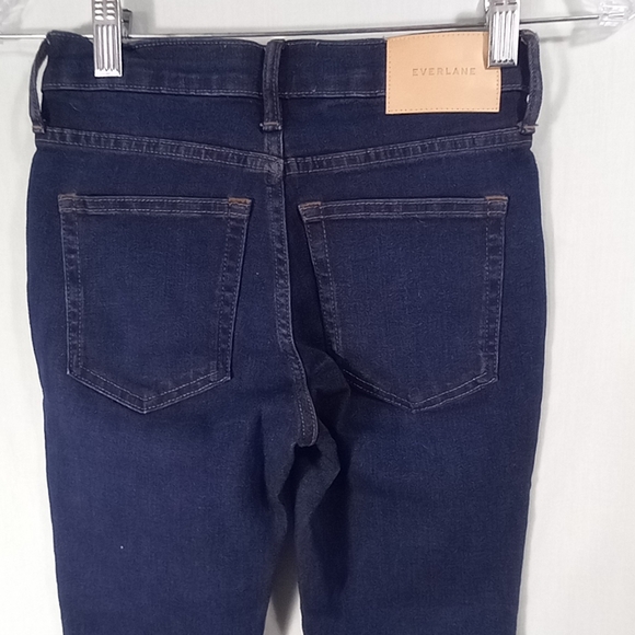 Everlane Dark Wash Mid Rise Skinny Ankle Jeans Size 23 - Picture 5 of 6